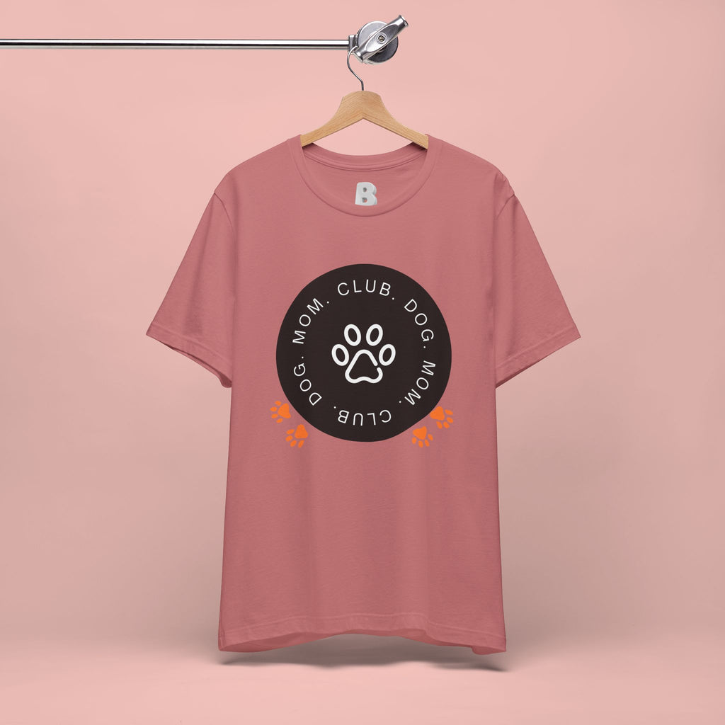 Dog Mom Club T-Shirt — Paw Print Graphic Tee for Pet Lovers