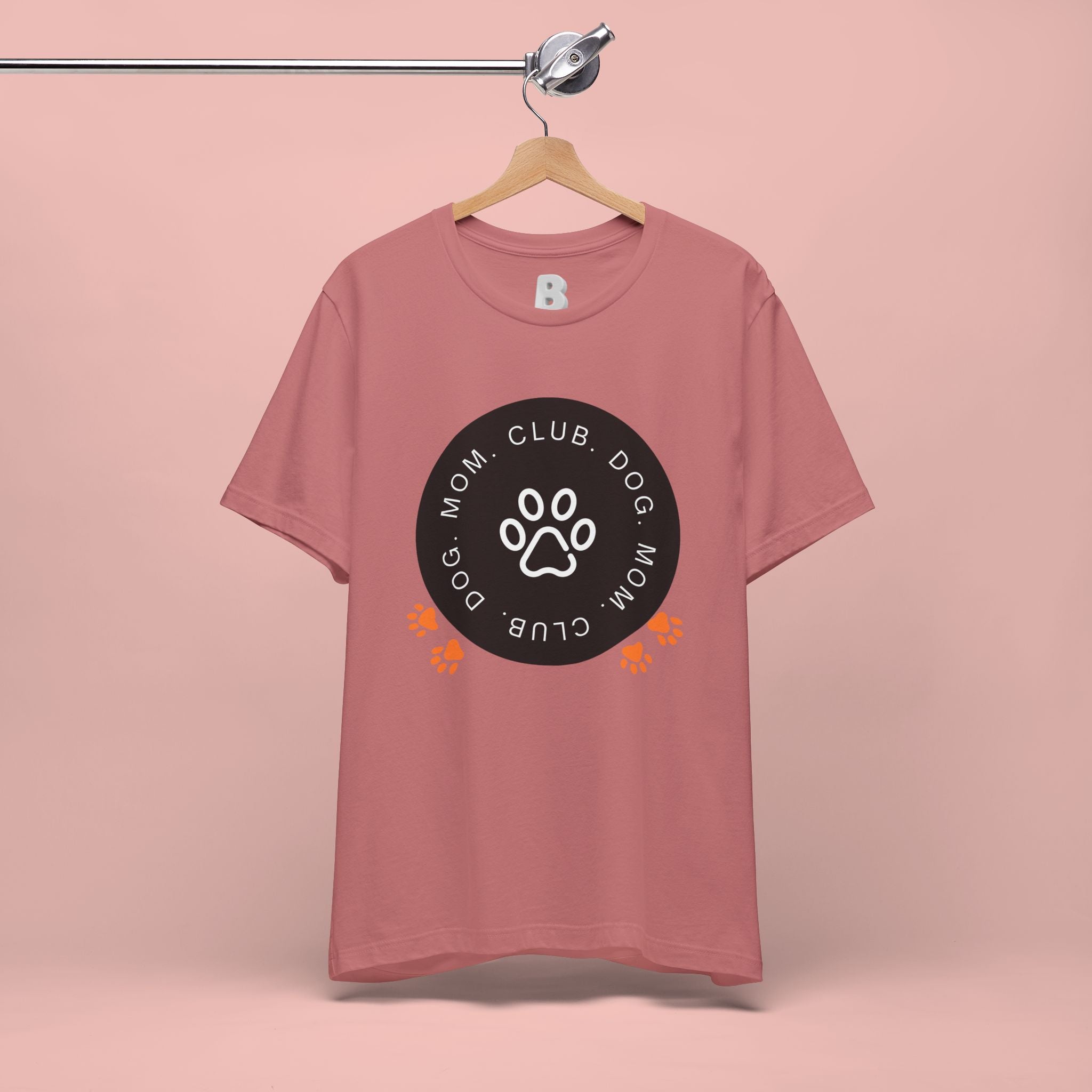 Dog Mom Club T-Shirt — Paw Print Graphic Tee for Pet Lovers