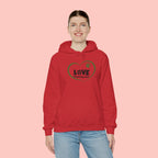 Dog Mom Heart Hoodie – "Love Proud Dog Mom" Paw Print Sweatshirt