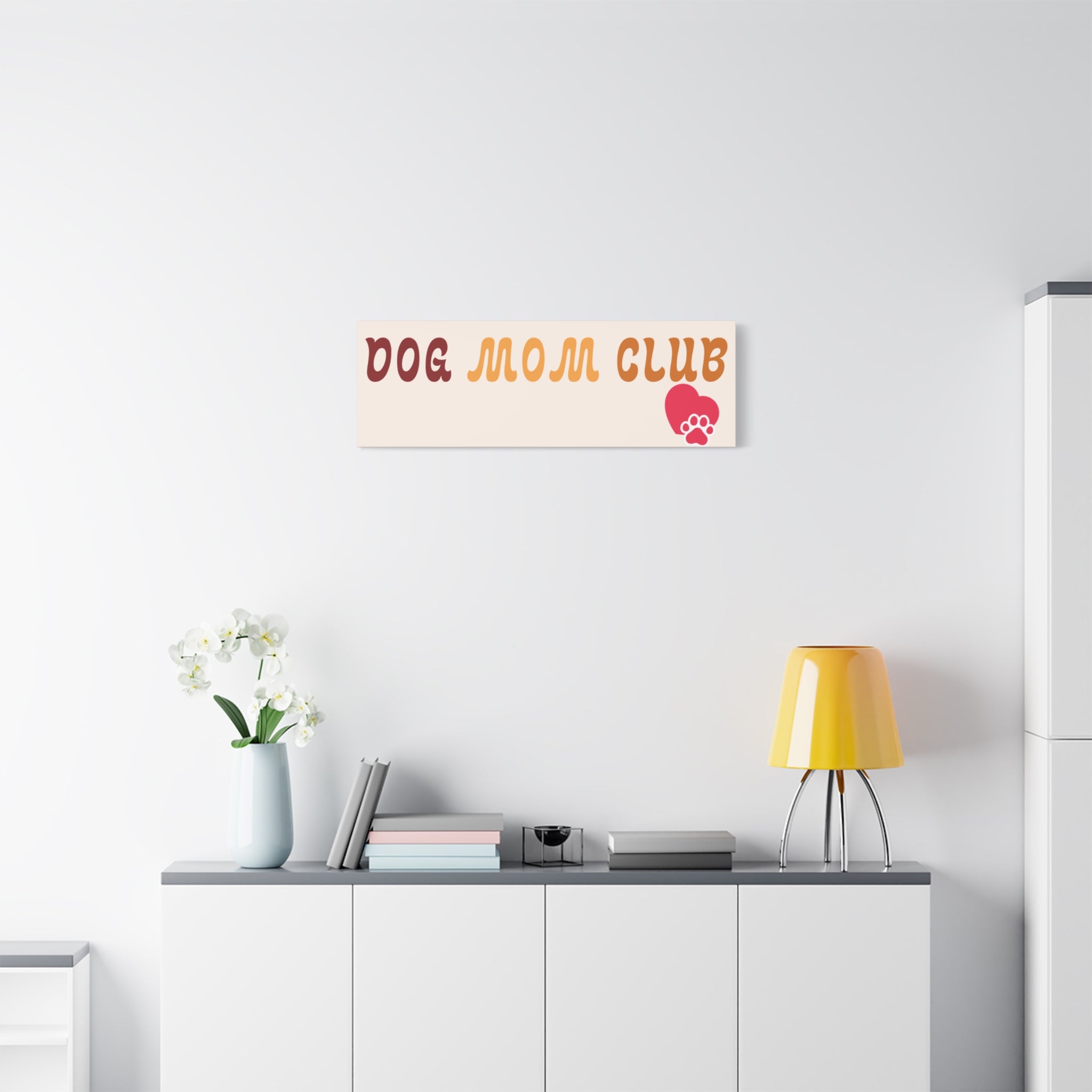 Dog Mom Club Canvas Wall Art — Matte Stretched 1.25"