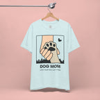 Dog Mom T-Shirt — "Love Your Dog Like a Mom" Paw Print Graphic