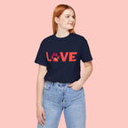 Dog Lover Tee - "LOVE My Dog > People" Paw Print Graphic T-Shirt