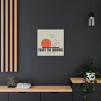 Enjoy the Morning with Your Dog Canvas