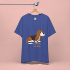 Dog Mom T‑Shirt — Cute Basset Hound I Love My Dog Mom Tee