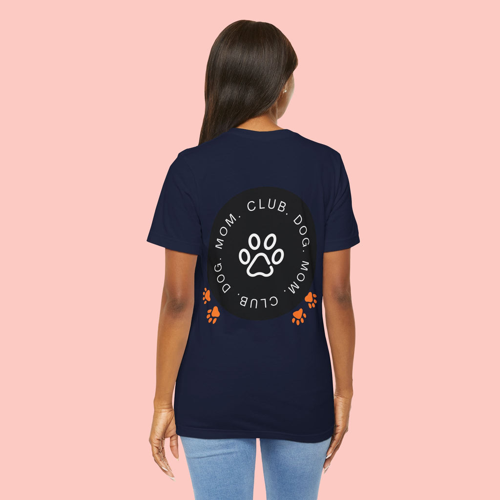 Dog Mom Club T-Shirt — Paw Print Graphic Tee for Pet Lovers