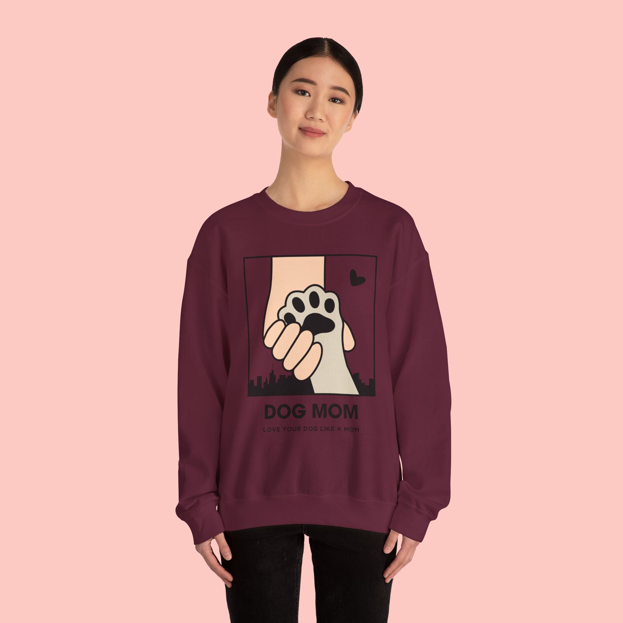 Dog Mom Crewneck Sweatshirt – Paw Hold Design