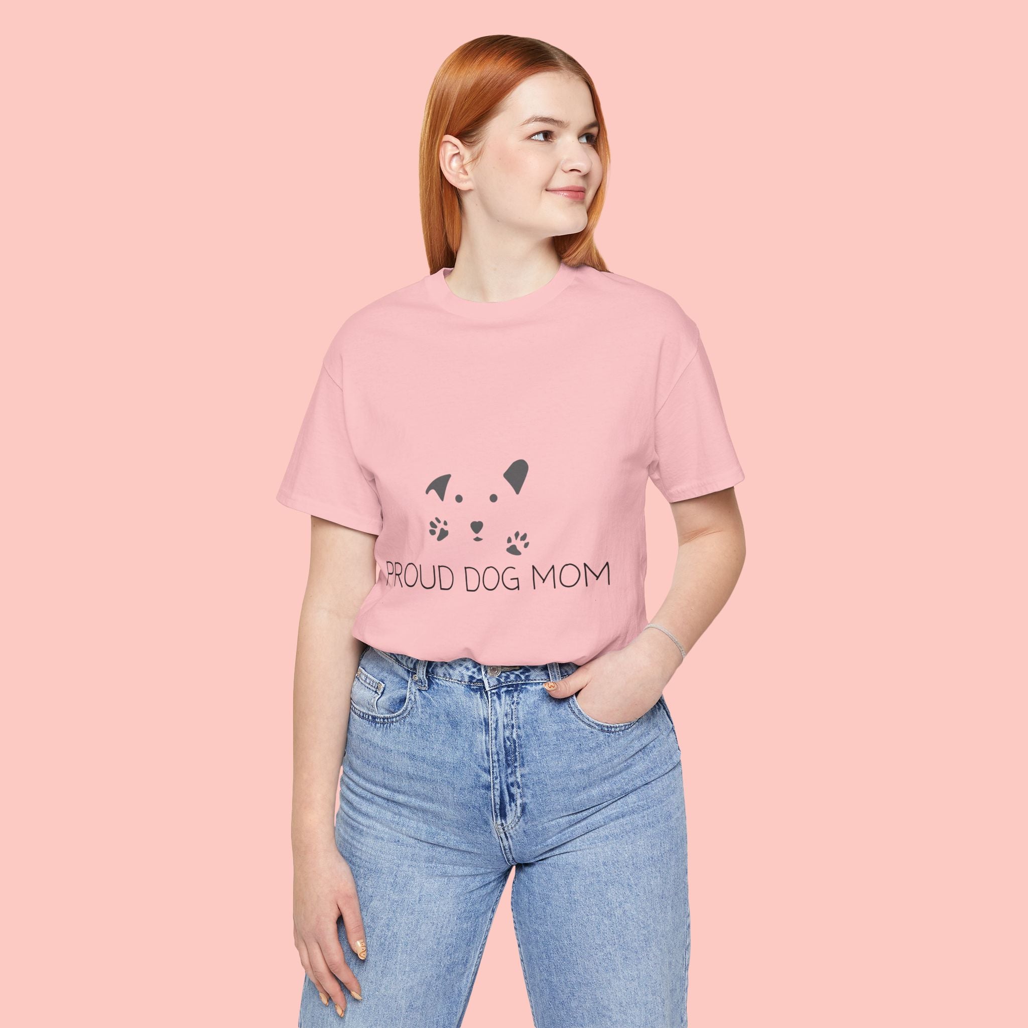 Proud Dog Mom T-Shirt — Cute Paw Print Dog Mom Tee