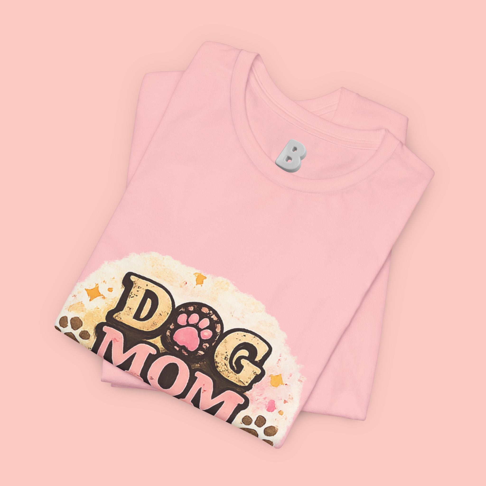 Dog Mom T-Shirt – "Loving My Dog Life" Cute Paw Print Tee for Pet Moms