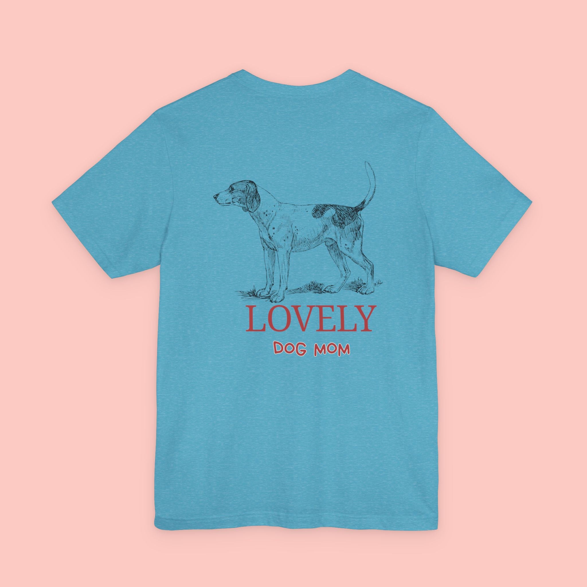 Lovely Dog Mom T-Shirt — Vintage Hunting Dog Illustration