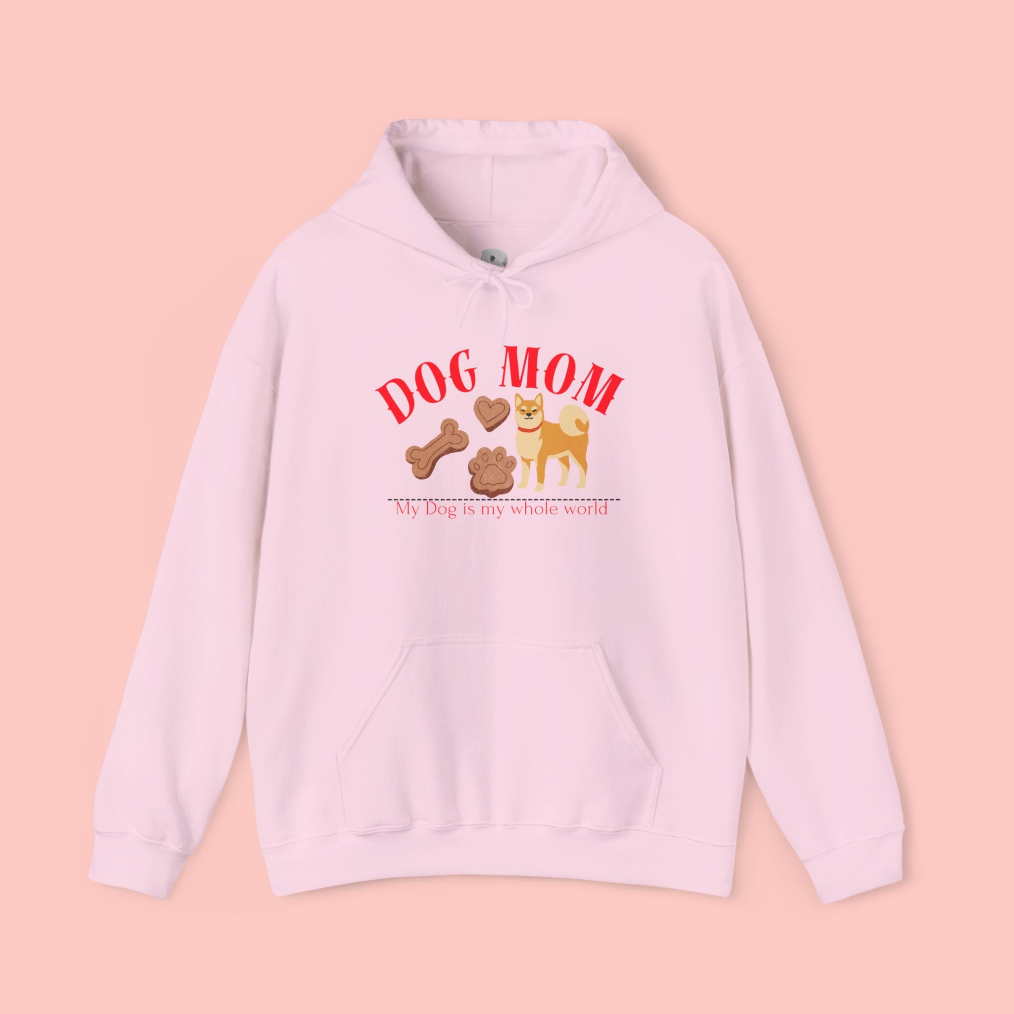 Dog Mom Hoodie – Cute Dog Paw & Bone Graphic Sweatshirt