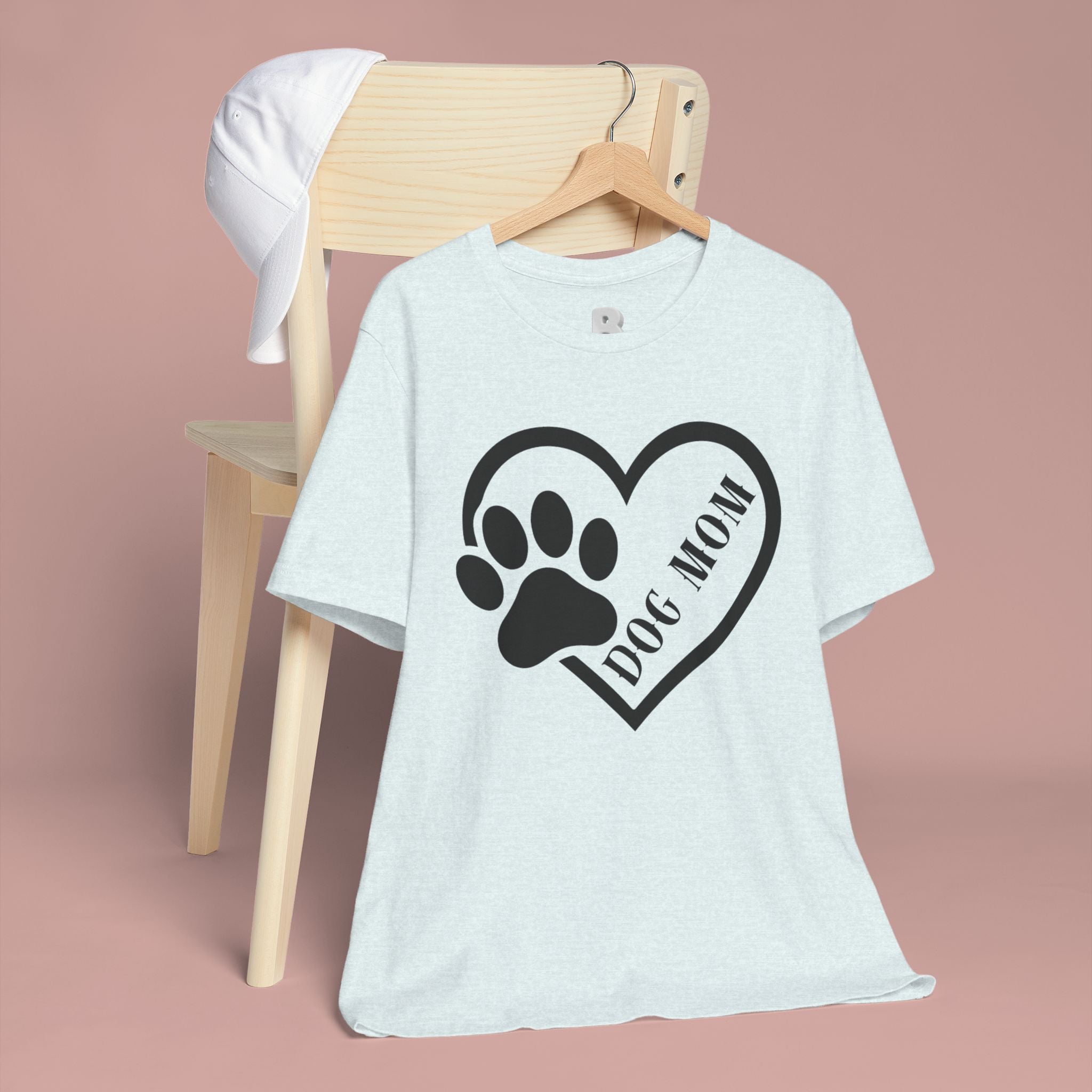Dog Mom Heart Paw T-Shirt