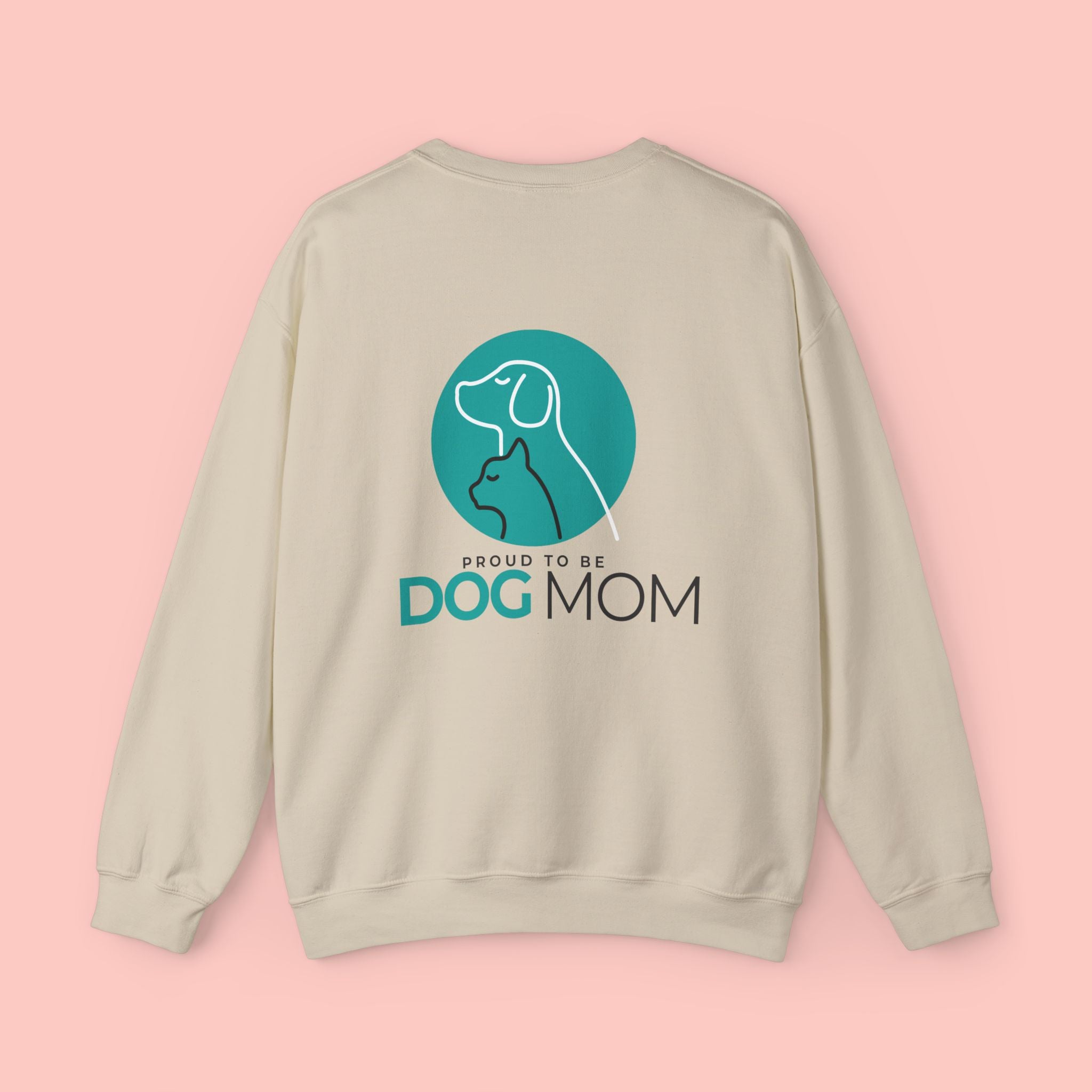 Dog Mom Crewneck Sweatshirt — Proud To Be Dog Mom Graphic