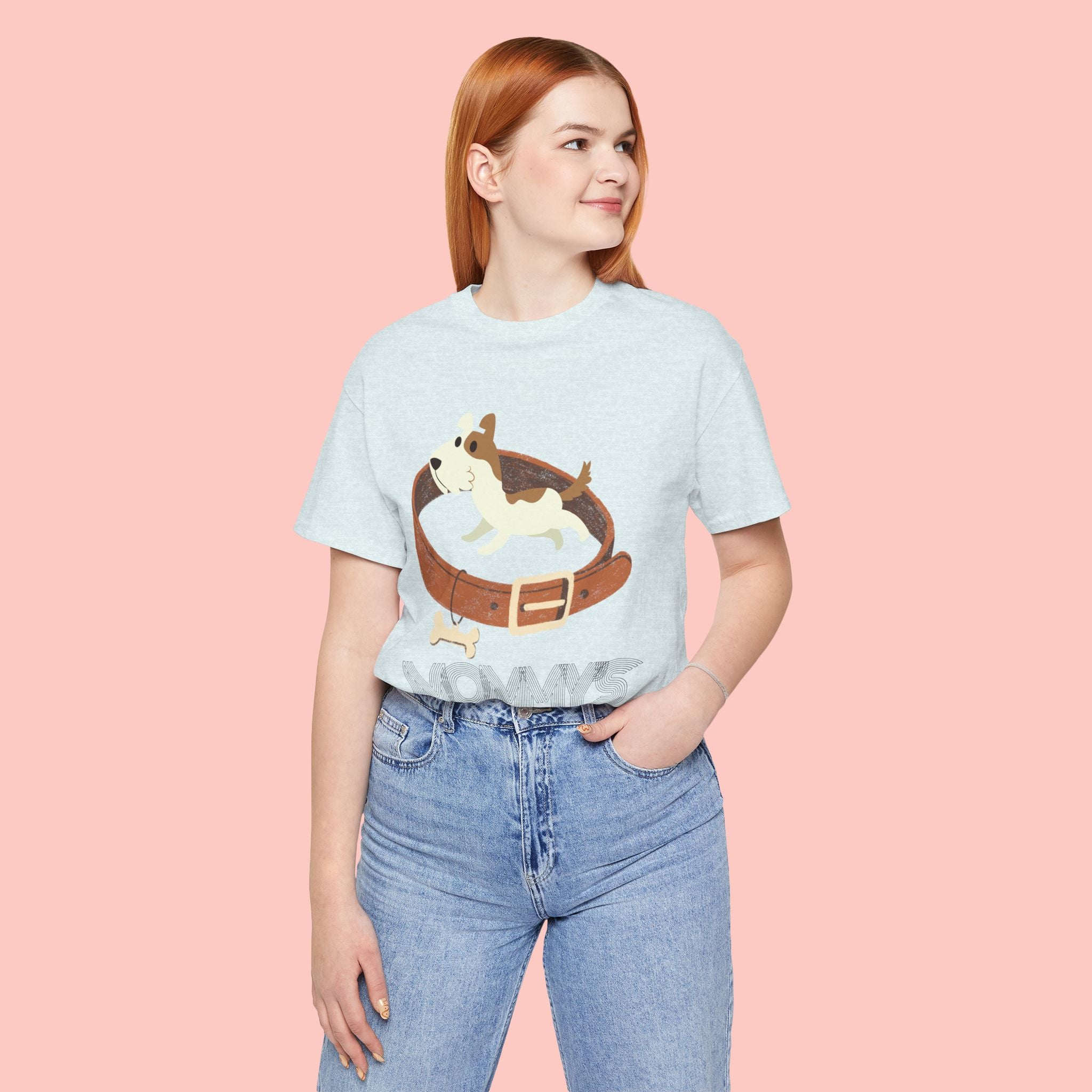 Mommy's Dog T-Shirt – Cute Puppy & Collar Graphic Tee for Dog Moms