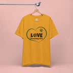 Dog Mom Love T-Shirt — "LOVE Proud Dog Mom" Heart Paw Tee