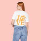 Love Paw Graphic Tee — Pet Lover T‑Shirt (LOVE with Paw Print)
