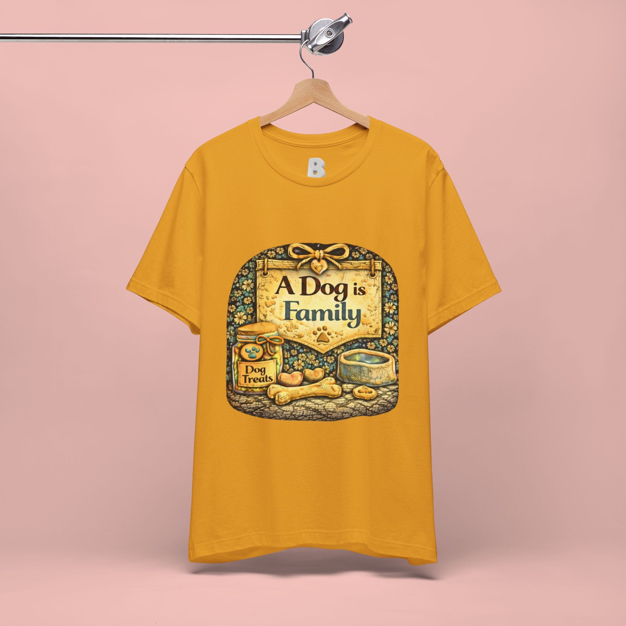 A Dog Is Family T-Shirt - Vintage Pet Lover Tee