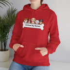 United By Bones Hoodie — Cute Cartoon Dogs Paw Bone Graphic Sweatshirt