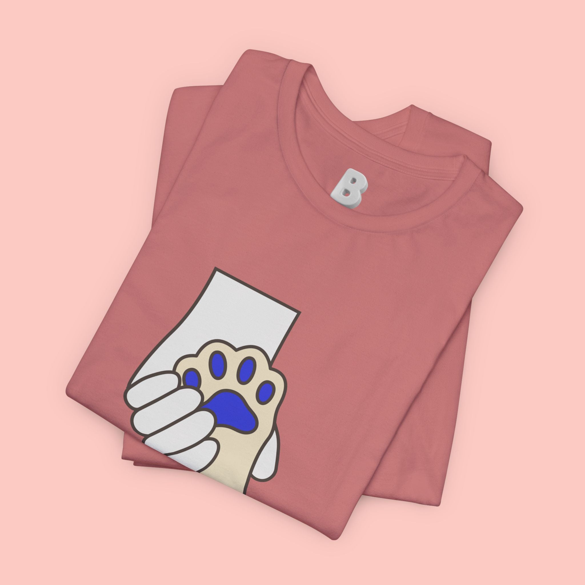 Dog Lover T-Shirt — "Love with my dog." Paw Print Graphic