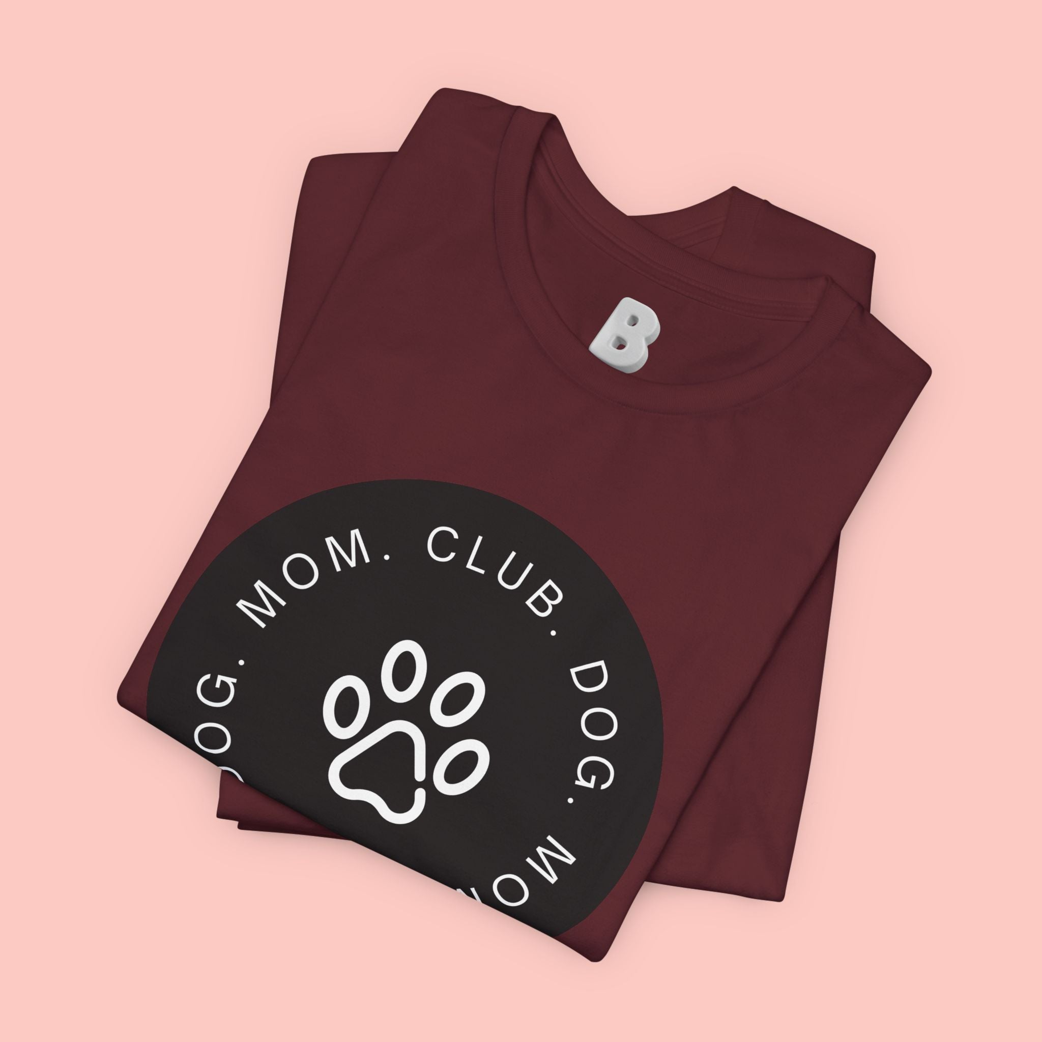 Dog Mom Club T-Shirt — Paw Print Graphic Tee for Pet Lovers