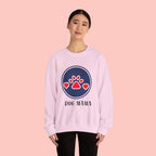 Dog Mama Crewneck Sweatshirt — Paw Print Heart Graphic