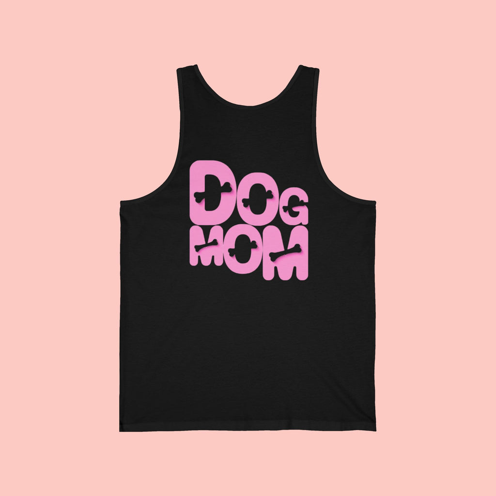 Dog Mom Tank Top — Pink Retro Graphic
