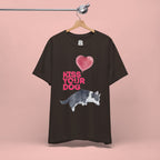 Kiss Your Dog T-Shirt — Cute Corgi with Heart Balloon Pet Lover Tee