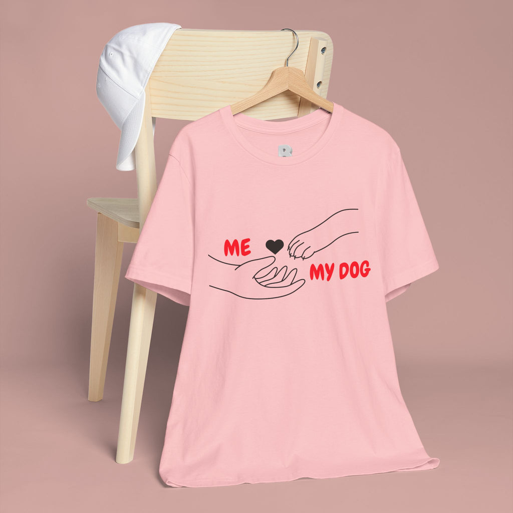 T-Shirt — "Me  My Dog" Minimalist Paw & Hand Illustration