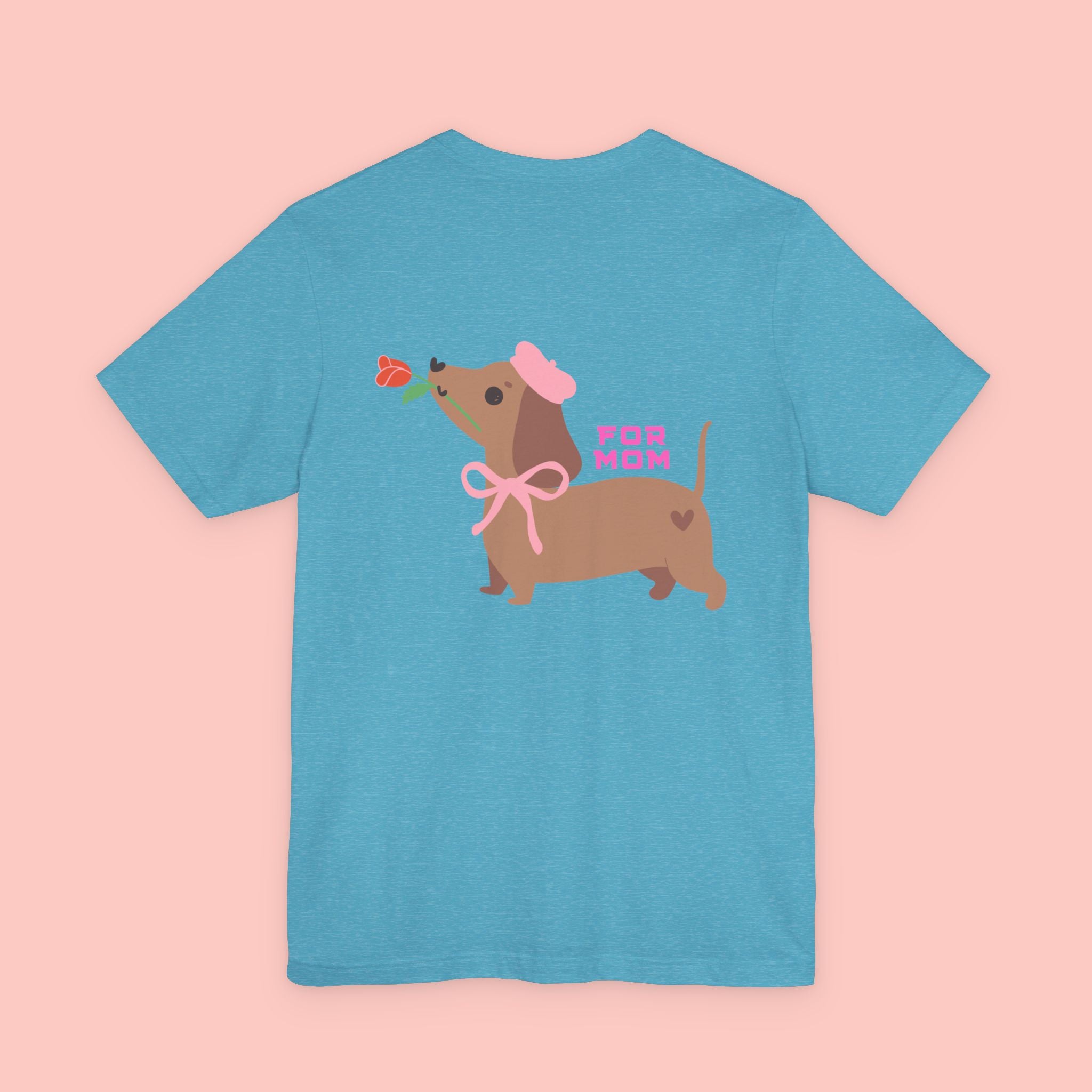 Dachshund Mother's Day Tee — 'For Mom' Cute Dog Graphic Shirt