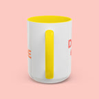 Accent Coffee Mug - "Growing Hair I Don't Care" Floral Script Coffee Mug