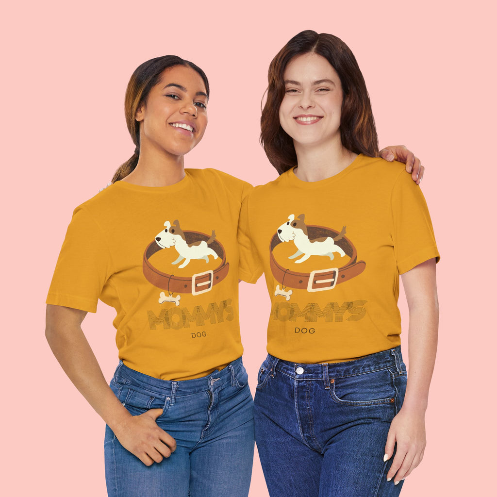 Mommy's Dog T-Shirt – Cute Puppy & Collar Graphic Tee for Dog Moms