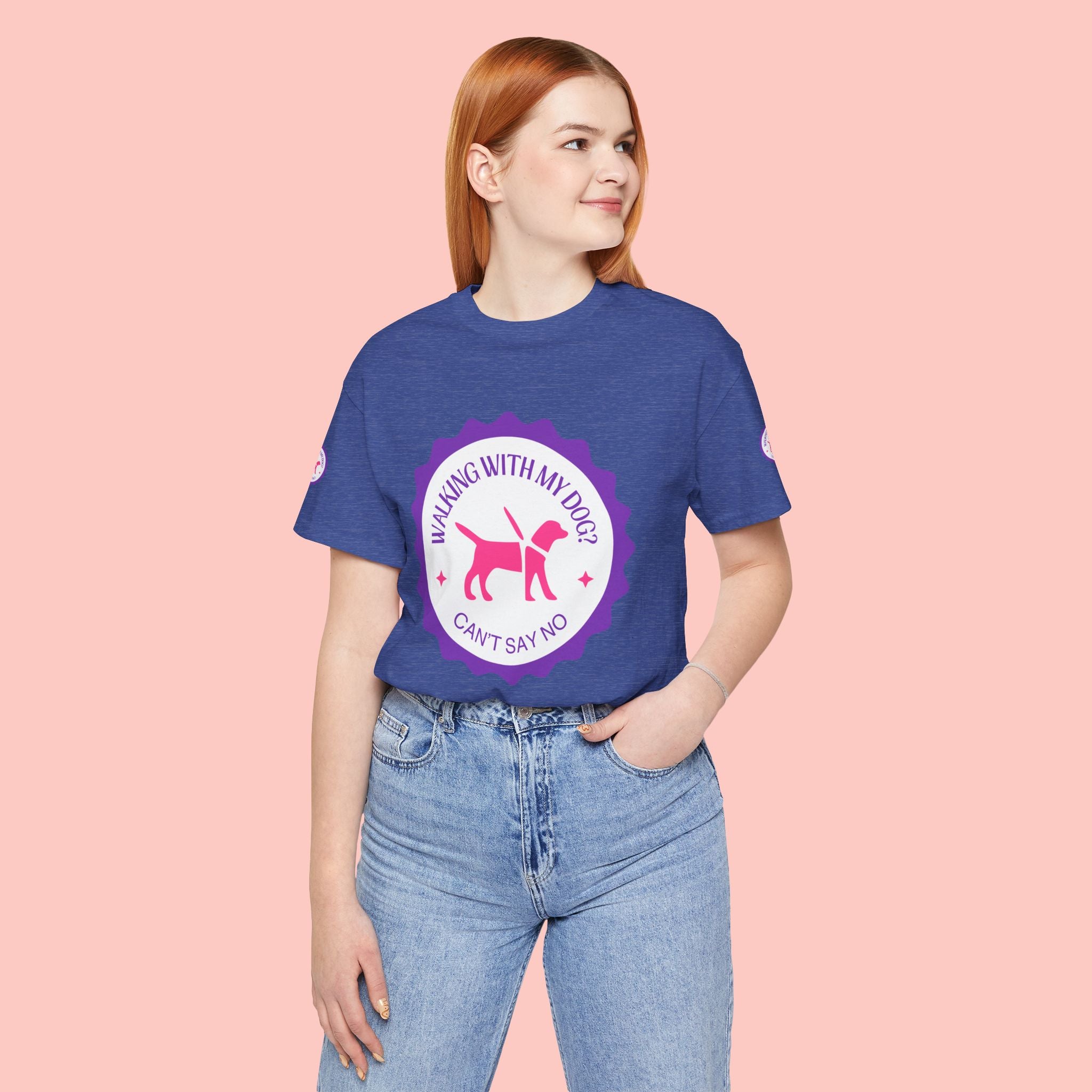 Walking With My Dogs T‑Shirt — "Can't Say No" Dog Lover Tee