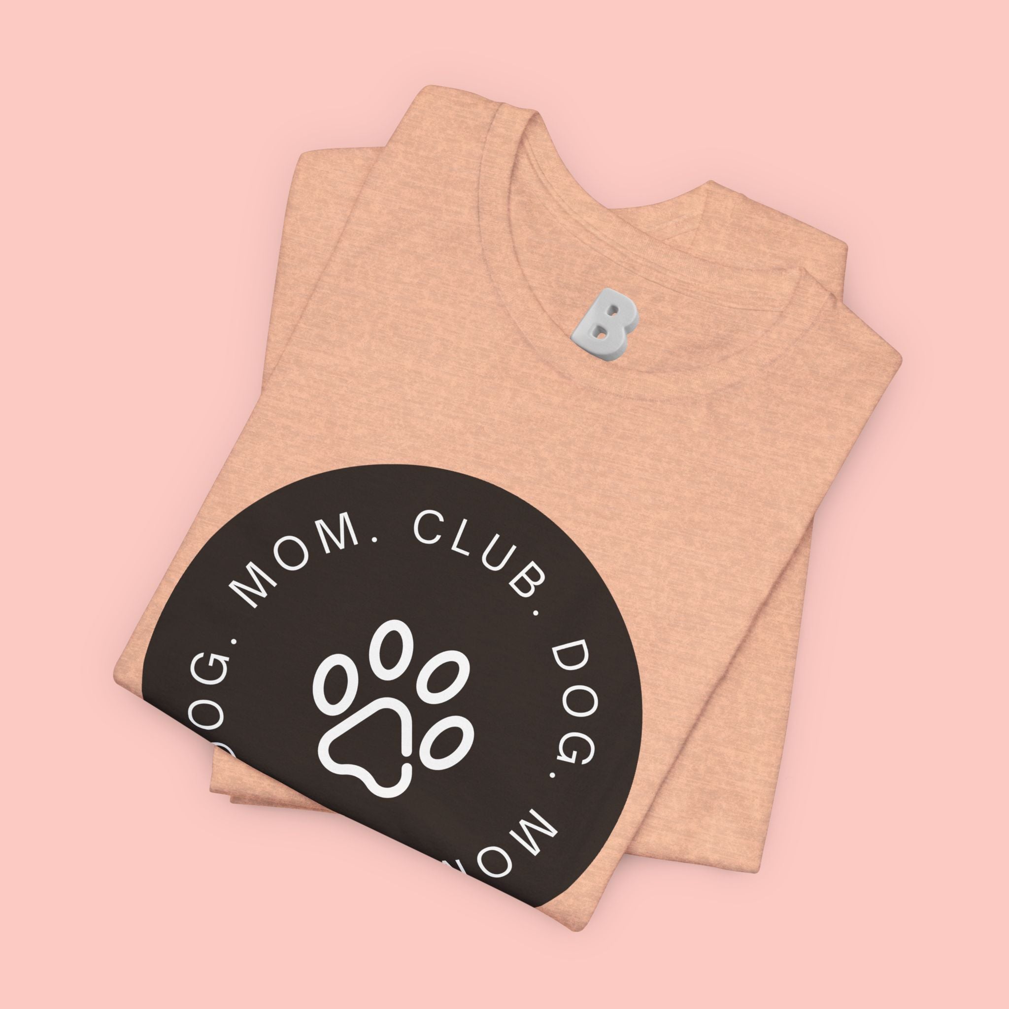 Dog Mom Club T-Shirt — Paw Print Graphic Tee for Pet Lovers