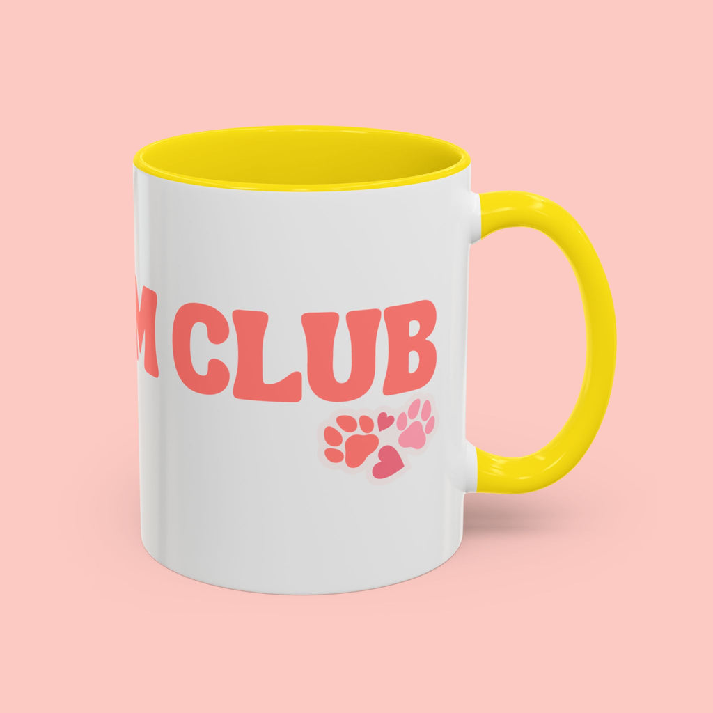 Mom Club Coffee Mug — Cute Paw Print Accent Mug for Dog Moms (11/15 oz)