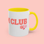 Mom Club Coffee Mug — Cute Paw Print Accent Mug for Dog Moms (11/15 oz)