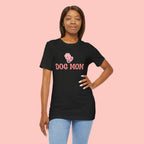 Dog Mom T-Shirt — Pink Paw Graphic Tee for Dog Lovers