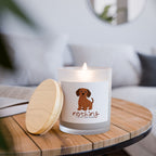 Dog Lover Candle — "Nothing" Cute Puppy Frosted Glass 11oz Scented Candle