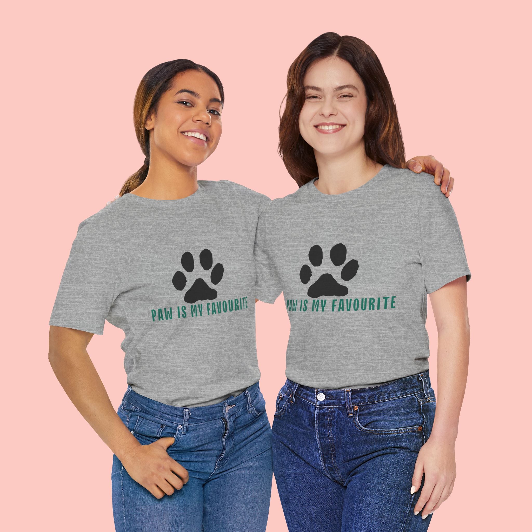 Paw Is My Favourite T‑Shirt — Dog Lover Paw Print Tee