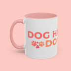Accent Coffee Mug - "Growing Hair I Don't Care" Floral Script Coffee Mug