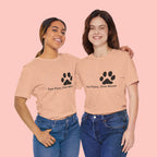 Two Paws, One Mom T-Shirt – Cute Dog Mom Paw Print Tee