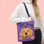 Dog Mom Tote Bag — Cute Golden Retriever Paw Print All-Over-Print Tote