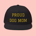 Flat Bill Cap — "Proud Dog Mom" Embroidered Trucker Hat