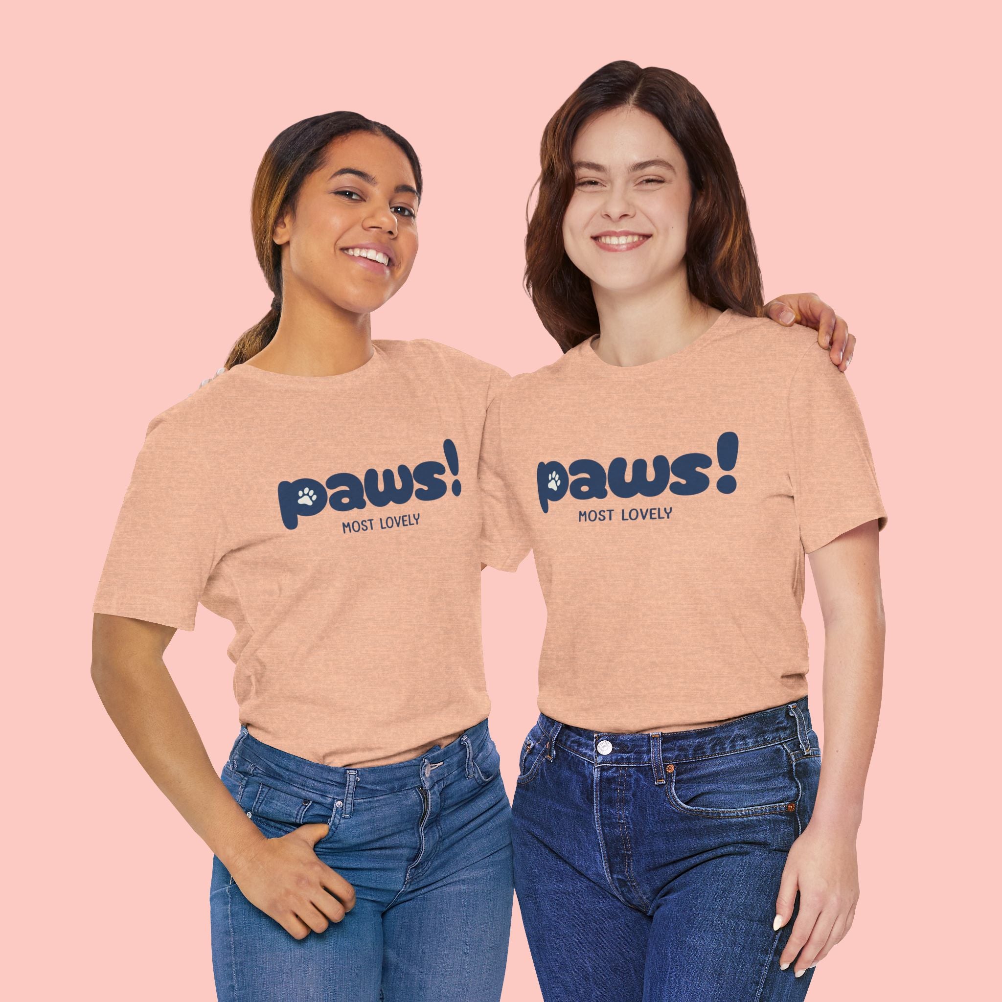 Paws! Cute Paw Print Tee — "Most Lovely" Graphic T-Shirt for Dog & Cat Lovers