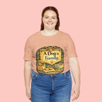 A Dog Is Family T-Shirt - Vintage Pet Lover Tee
