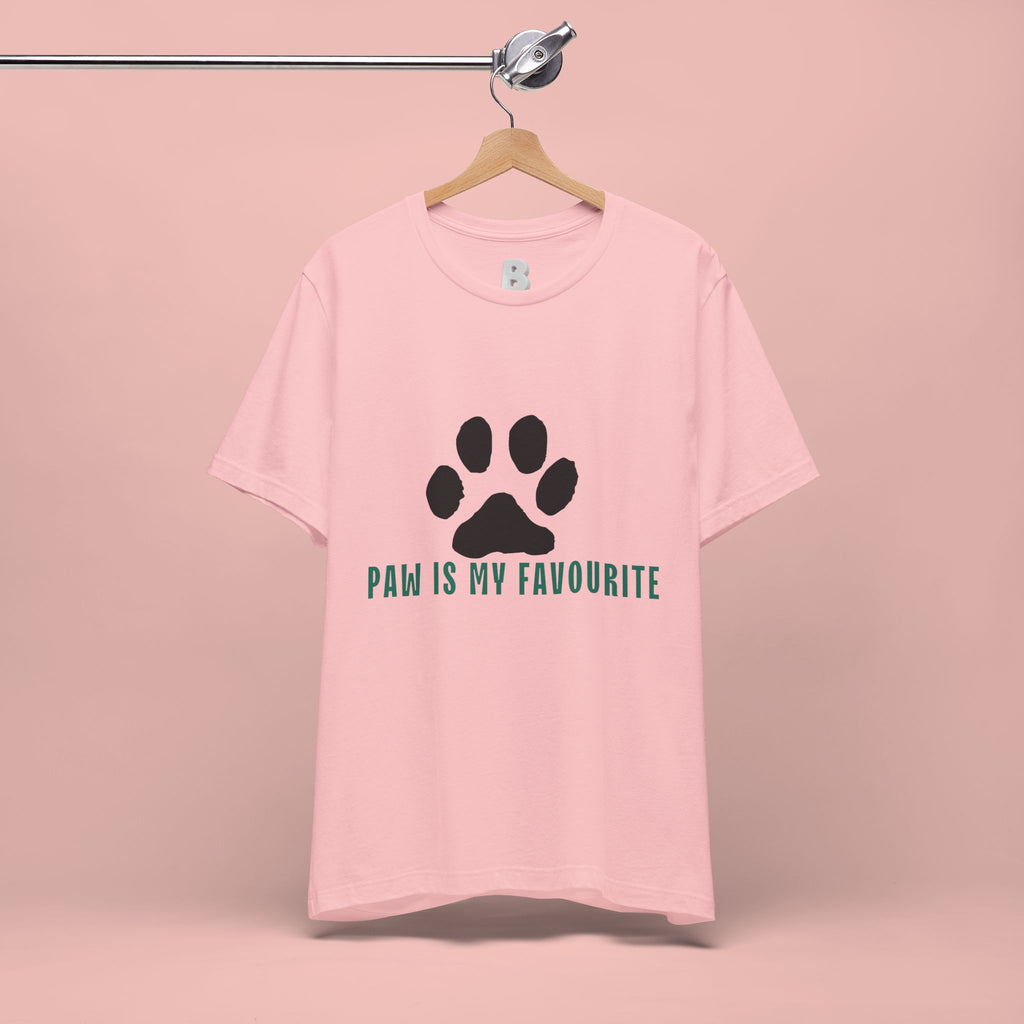 Paw Is My Favourite T‑Shirt — Dog Lover Paw Print Tee