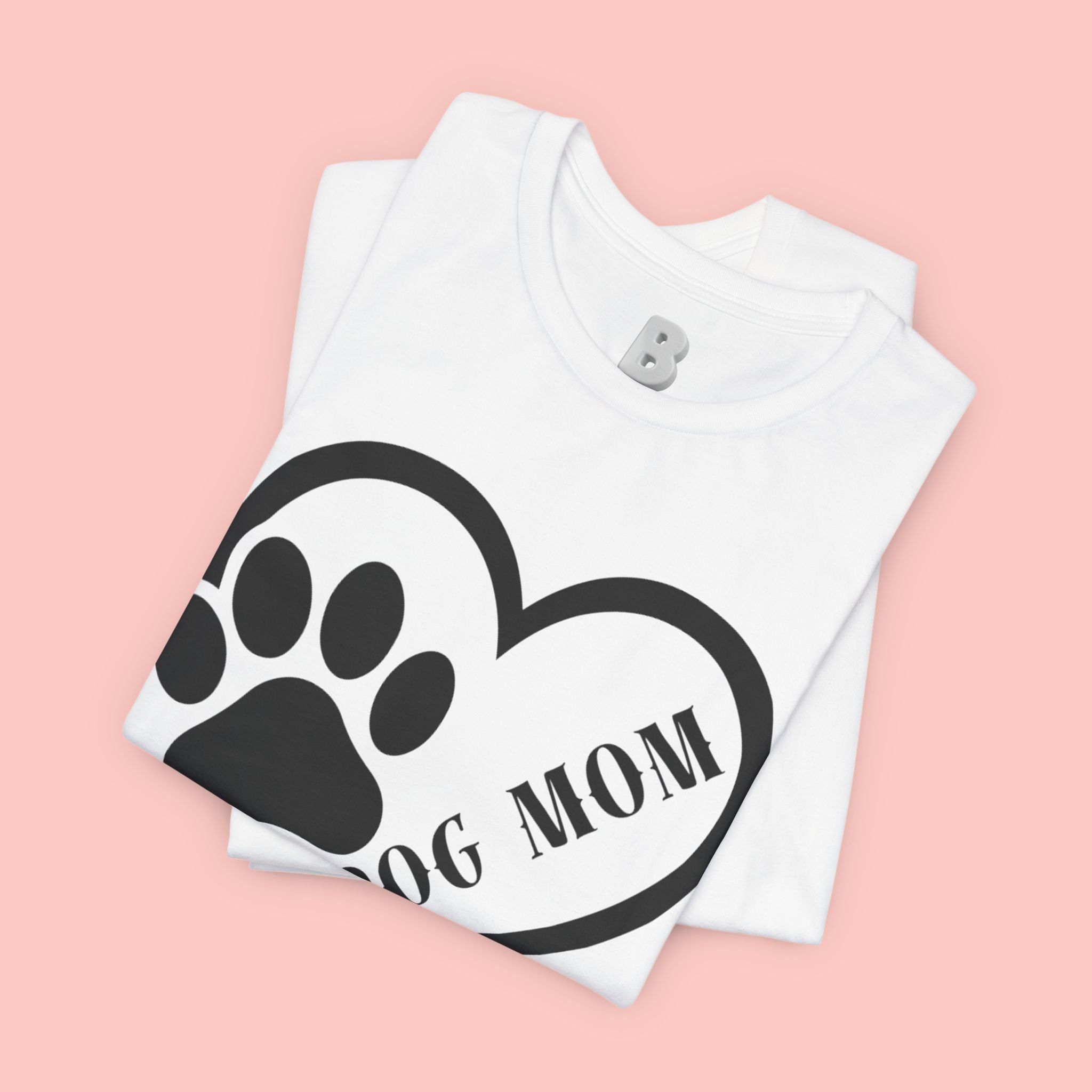 Dog Mom Heart Paw T-Shirt