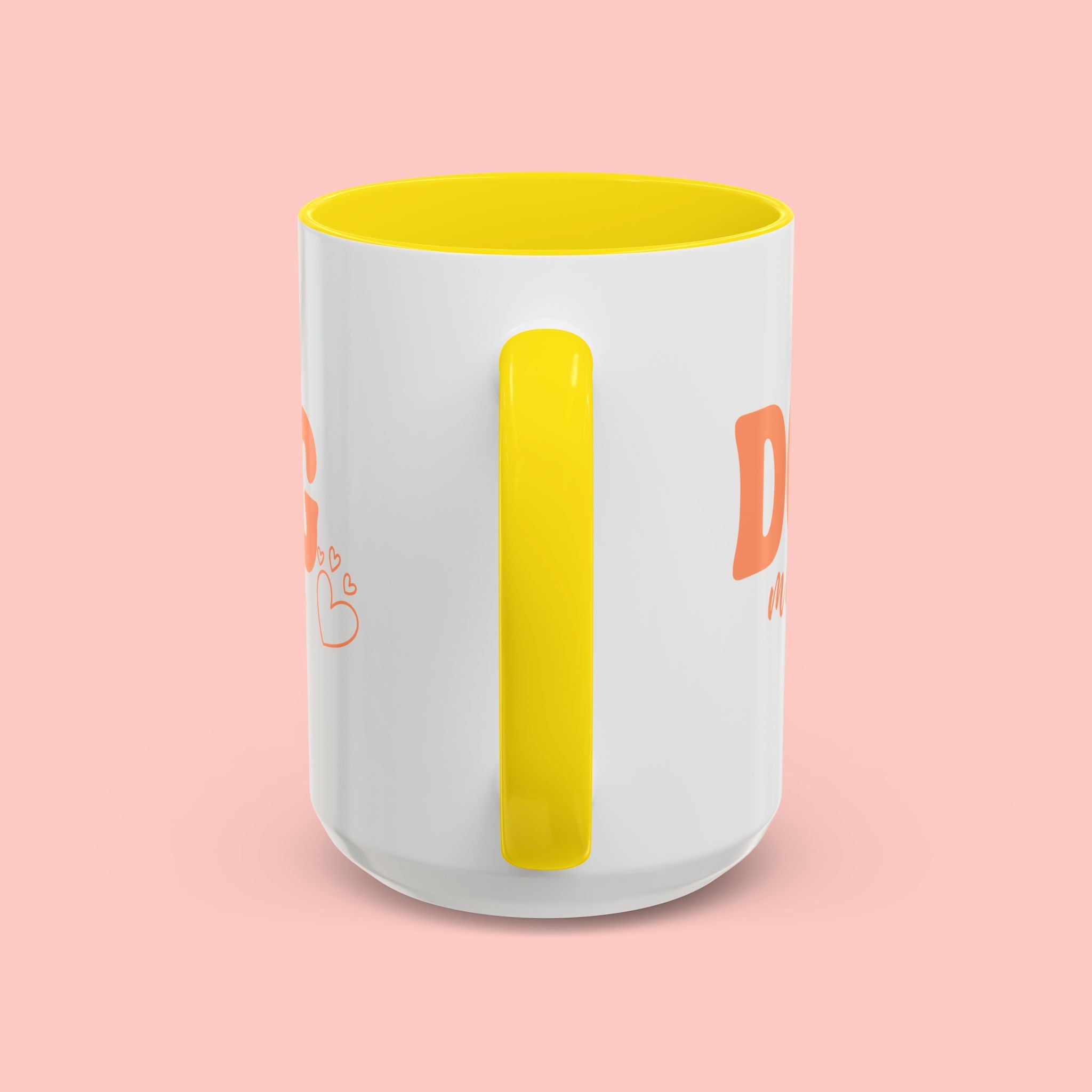 Dog Mama Coffee Mug — Cute Heart Accent Ceramic Mug (11/15 oz)