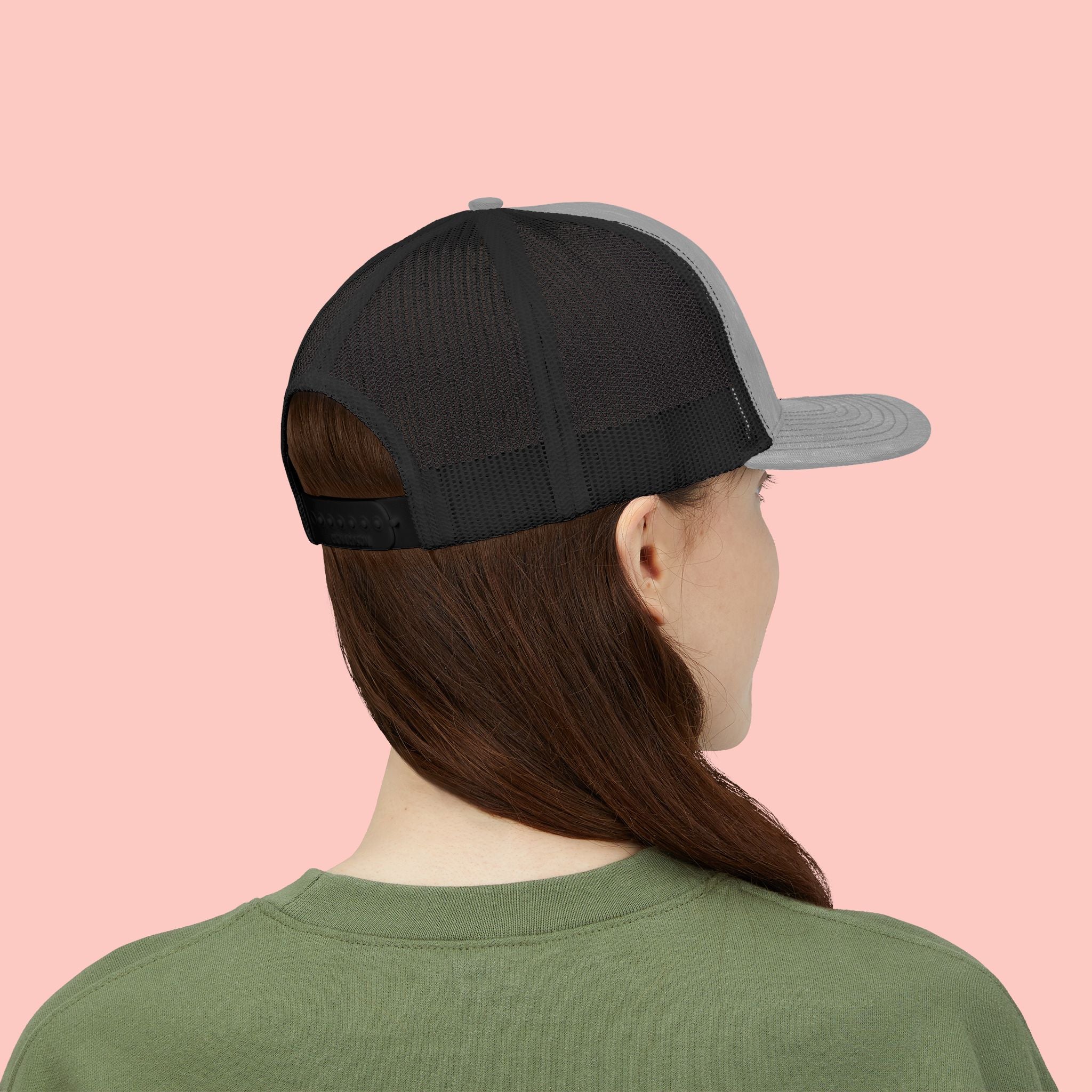 Dog Mom Trucker Cap — Rhinestone Lettering Snapback Hat