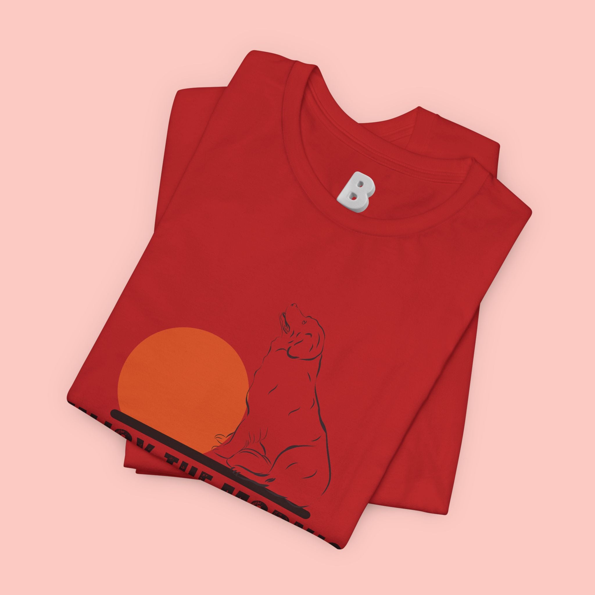 Enjoy the Morning Dog T-Shirt — Graphic Sunrise Pet Lover Tee