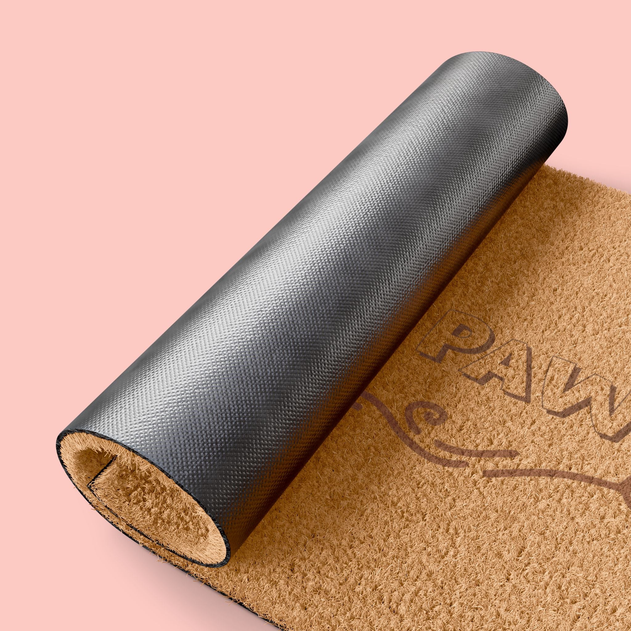Doormat — "Wipe Your Paws" Coir Pet Welcome Mat