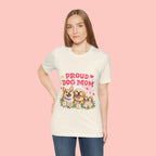 Proud Dog Mom T-Shirt — Cute Corgi & Golden Retriever Floral Tee for Pet Lovers